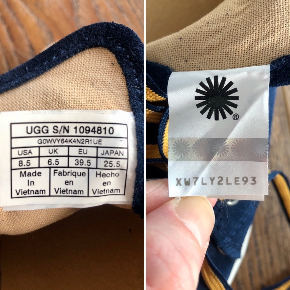 UGG l Milo Sneakers l Color: Blue/ Gold - Picture 5 of 7